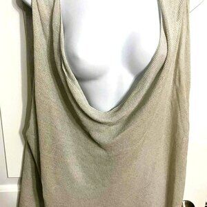 Eileen Fisher Italian Yarn Linen Layering Top XL